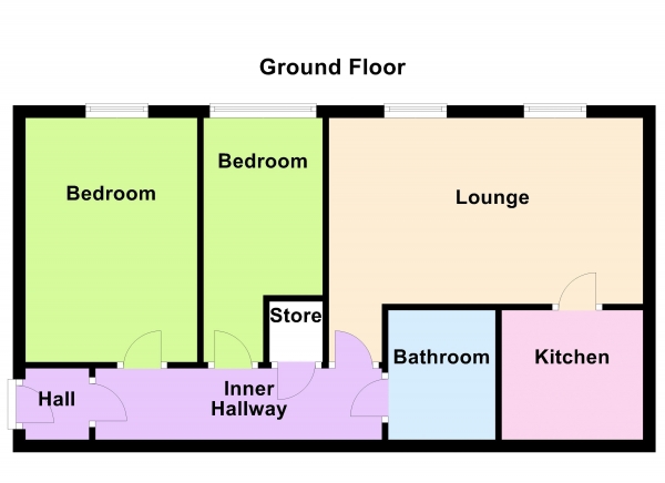 Floor Plan Image for 2 Bedroom Apartment for Sale in Moorhen Close, Brownhills, Walsall WS8 6EE