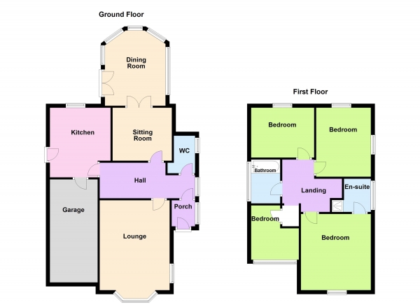 Floor Plan Image for 4 Bedroom Detached House for Sale in Larkspur Way, Clayhanger, Walsall WS8 7RA