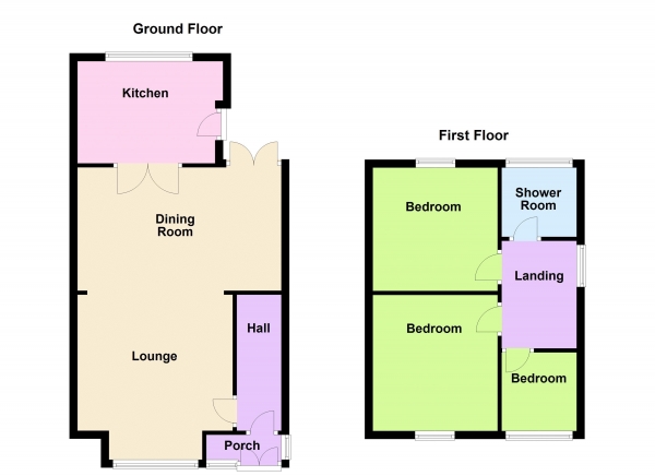 Floor Plan Image for 3 Bedroom Semi-Detached House for Sale in Coronation Road, Walsall Wood WS9 9NG