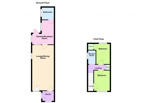 Floor Plan Image for 2 Bedroom Semi-Detached House for Sale in Lindon Road,  Brownhills,  Walsall WS8 7BW