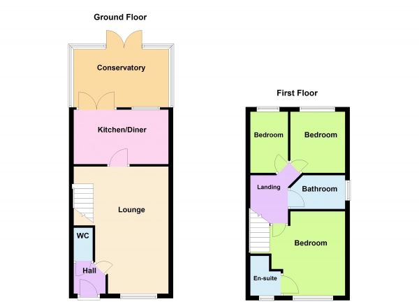 Floor Plan Image for 3 Bedroom Semi-Detached House for Sale in Mill Road, Brownhills,  Walsall WS8 6BE