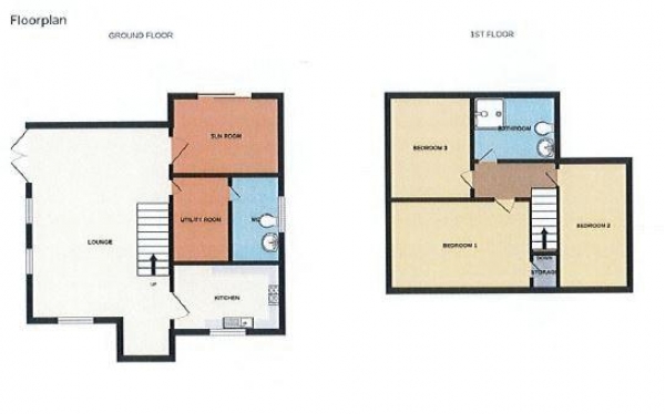 Floor Plan Image for 3 Bedroom Detached House for Sale in Hall Lane, Walsall Wood, WS9 9AP