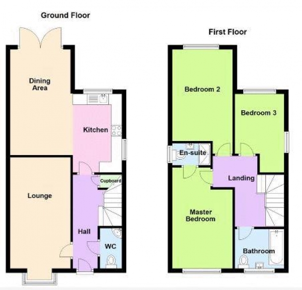 Floor Plan Image for 3 Bedroom Detached House for Sale in Friezland Lane, Brownhills, Walsall WS8 7DA