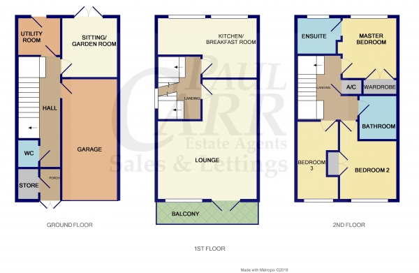 Floor Plan Image for 4 Bedroom End of Terrace House for Sale in Heron Close, Brownhills,WS8 6EH