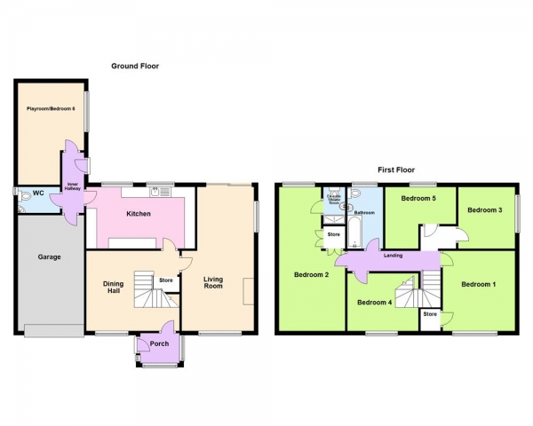 Floor Plan Image for 5 Bedroom Detached House for Sale in High Street, Burntwood, WS7 3XH