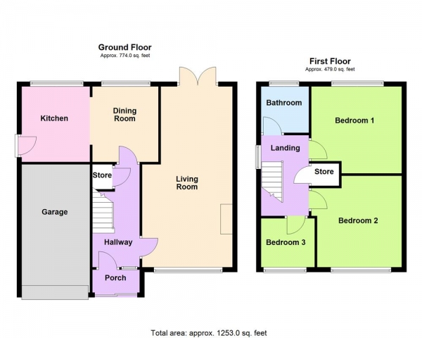 Floor Plan Image for 3 Bedroom Semi-Detached House for Sale in Park Road, Burntwood, WS7 0EE