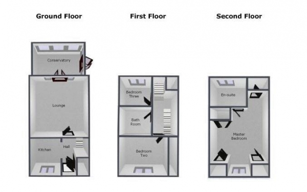 Floor Plan Image for 3 Bedroom Semi-Detached House for Sale in Hobby Way, Heath Hayes, Cannock, WS11 7JY