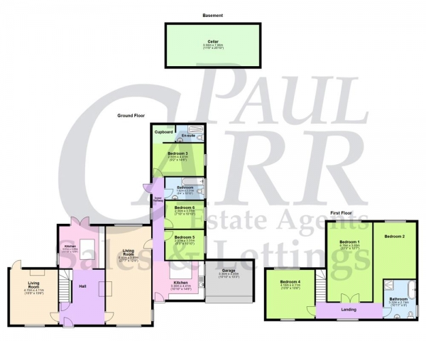 Floor Plan Image for 6 Bedroom Detached House for Sale in Mansfield Road, Birmingham