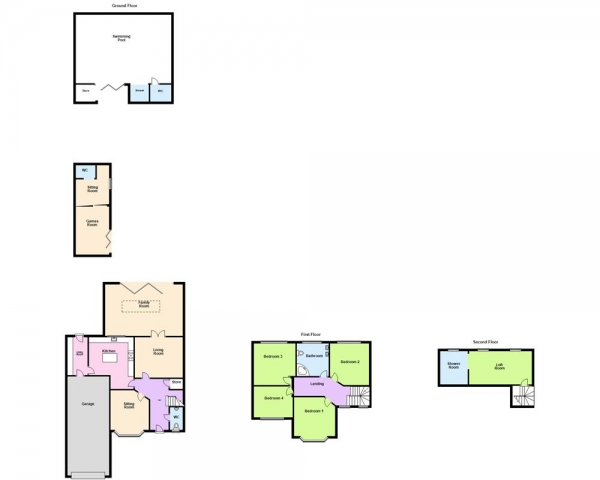 Floor Plan Image for 4 Bedroom Semi-Detached House for Sale in Highfields Road, Burntwood, WS7 4QS