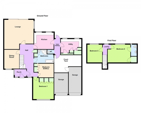 Floor Plan Image for 4 Bedroom Detached Bungalow for Sale in Burntwood Road, Hammerwich WS7 0JW