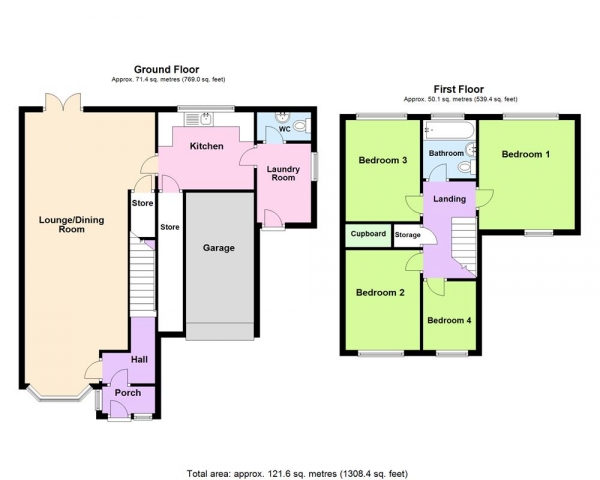 Floor Plan Image for 4 Bedroom Semi-Detached House for Sale in Newgate Street, Burntwood, WS7 4TX