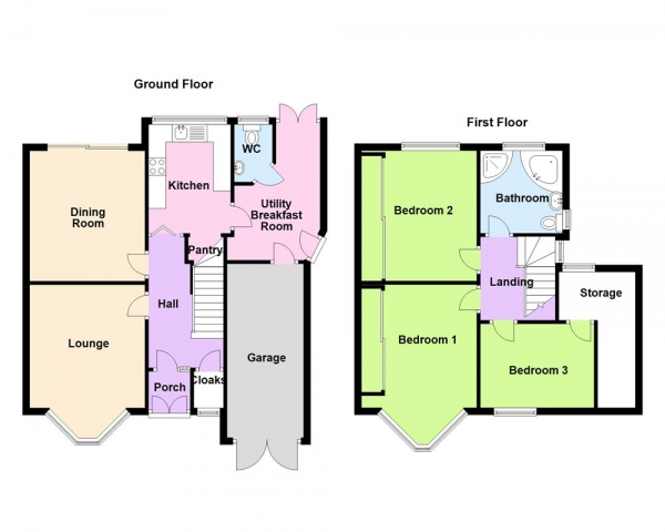 Floor Plan Image for 3 Bedroom Semi-Detached House for Sale in Beeches Drive, Erdington, Birmingham, B24 0DT