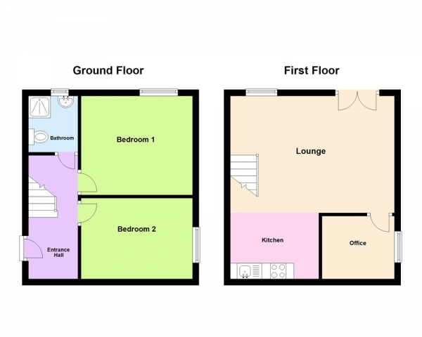 Floor Plan Image for 2 Bedroom Apartment for Sale in Austin Street, Castle Vale, Birmingham, B35 6QQ