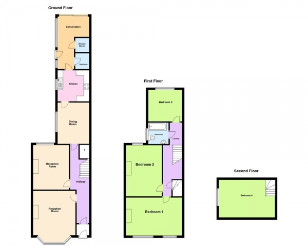 Floor Plan Image for 6 Bedroom Semi-Detached House for Sale in Oxford Road, Erdington, Birmingham, B23 6UX