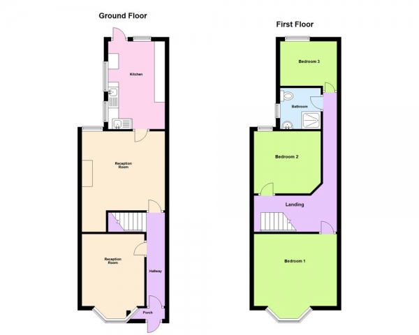 Floor Plan Image for 3 Bedroom Terraced House for Sale in Reservoir Road, Birmingham B23 6DH