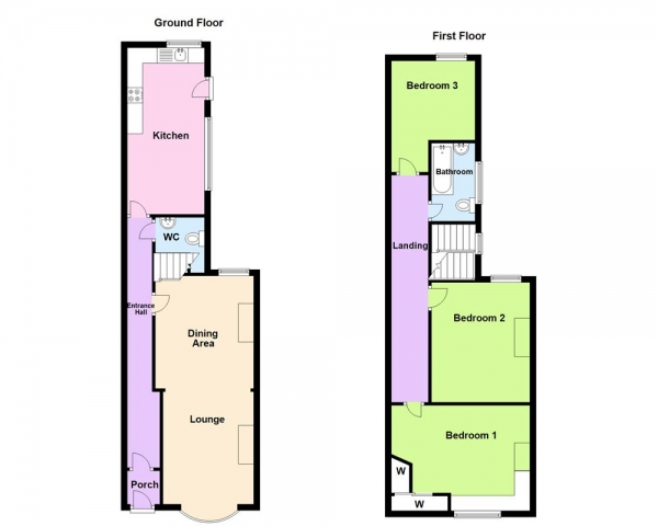 Floor Plan for 3 Bedroom Terraced House for Sale in Short Heath Road, Erdington, Birmingham, B23 6LG, Erdington, B23, 6LG - OIRO &pound240,000