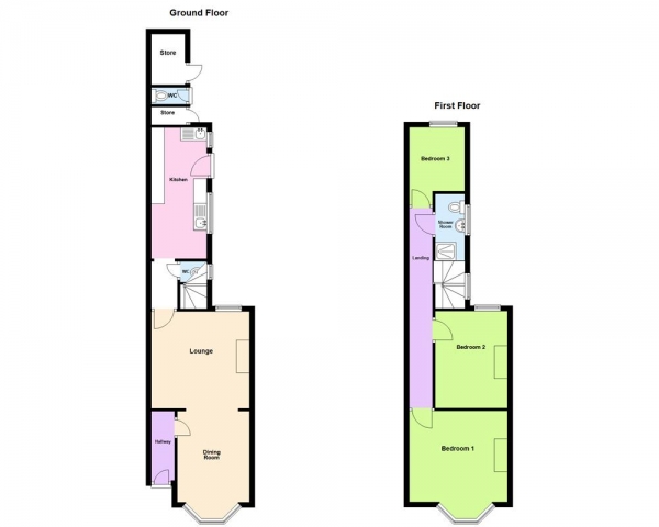 Floor Plan Image for 3 Bedroom End of Terrace House for Sale in Milverton Road, Erdington, Birmingham, B23 6ER