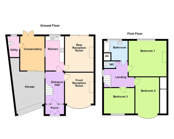 Floor Plan Image for 3 Bedroom Semi-Detached House for Sale in Enstone Road, Erdington, Birmingham, B23 5SD