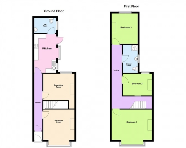 Floor Plan Image for 3 Bedroom Terraced House for Sale in Frances Road, Erdington, Birmingham, B23 7LE