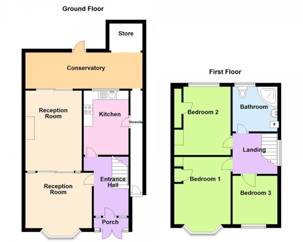 Floor Plan Image for 3 Bedroom Semi-Detached House for Sale in Chester Road, Erdington, Birmingham, B24 0EL