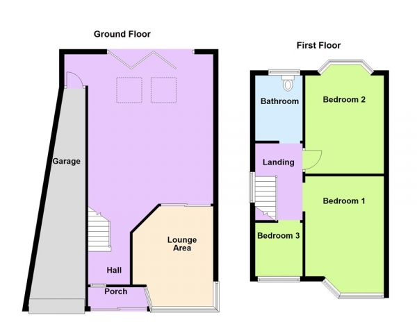 Floor Plan Image for 3 Bedroom Semi-Detached House for Sale in Bonsall Road, Erdington, Birmingham, B23 5SY