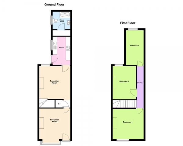 Floor Plan Image for 3 Bedroom Terraced House for Sale in Gravelly Lane, Erdington, Birmingham, B23 5SN