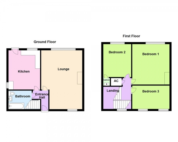 Floor Plan Image for 3 Bedroom Semi-Detached House for Sale in Witton Lodge Road, Erdington, Birmingham, B23 5LY