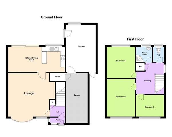 Floor Plan Image for 3 Bedroom Semi-Detached House for Sale in Hedley Croft, Castle VAle, Birmingham B35 6PB