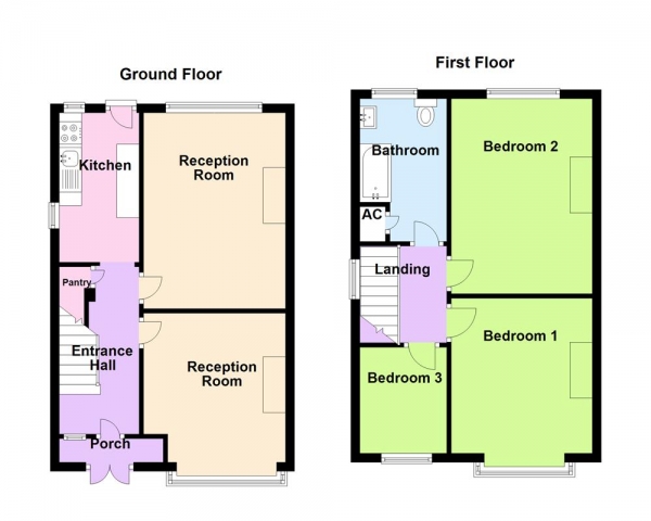 Floor Plan Image for 3 Bedroom Semi-Detached House for Sale in Kingsbury Road, Erdington, Birmingham, B24 9ND