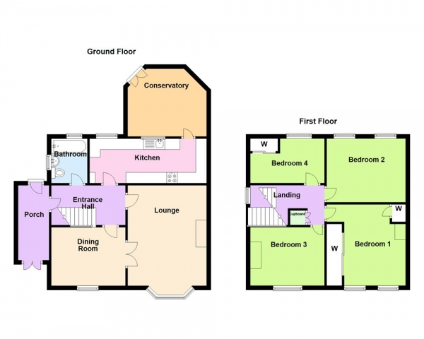 Floor Plan Image for 4 Bedroom Semi-Detached House for Sale in Witton Lodge Road, Erdington, Birmingham, B23 5LS