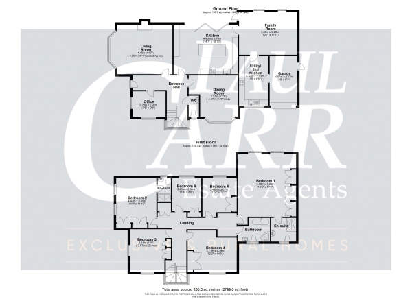 Floor Plan Image for 6 Bedroom Detached House for Sale in Rosemary Hill Road, Little Aston, Sutton Coldfield