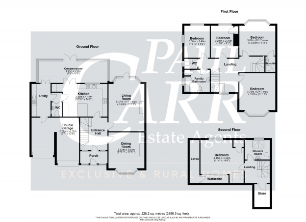 Floor Plan for 5 Bedroom Detached House for Sale in Walsall Road, Four Oaks, B74 4RH, Four Oaks, B74, 4RH -  &pound825,000