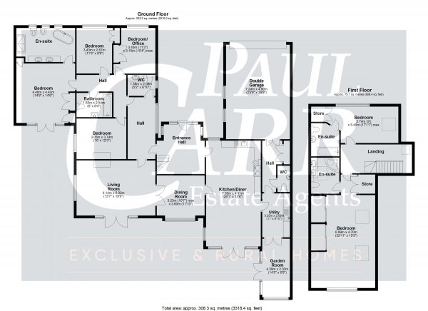 Floor Plan Image for 6 Bedroom Detached House for Sale in Newick Avenue, Little Aston, Sutton Coldfield