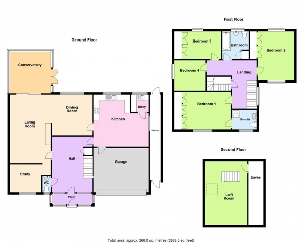 Floor Plan Image for 4 Bedroom Detached House for Sale in Little Sutton Lane, Four Oaks, Sutton Coldfield, B75 6SJ