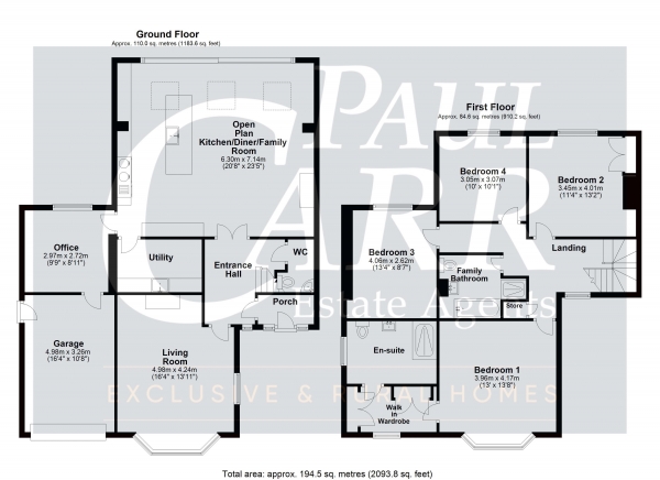 Floor Plan Image for 4 Bedroom Semi-Detached House for Sale in Aldridge Road, Little Aston, WS9 0PE