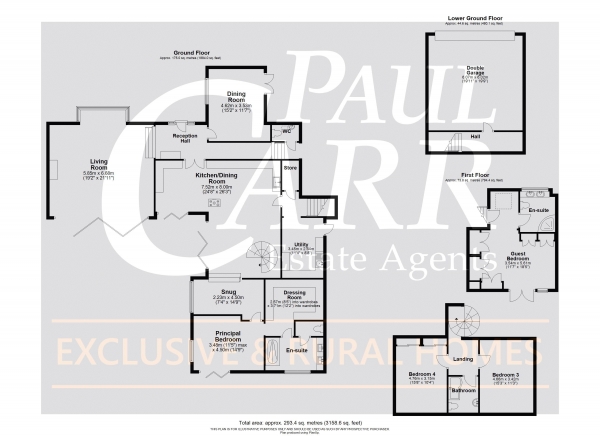 Floor Plan Image for 4 Bedroom Detached House for Sale in Footherley Road, Shenstone, WS14 0NJ