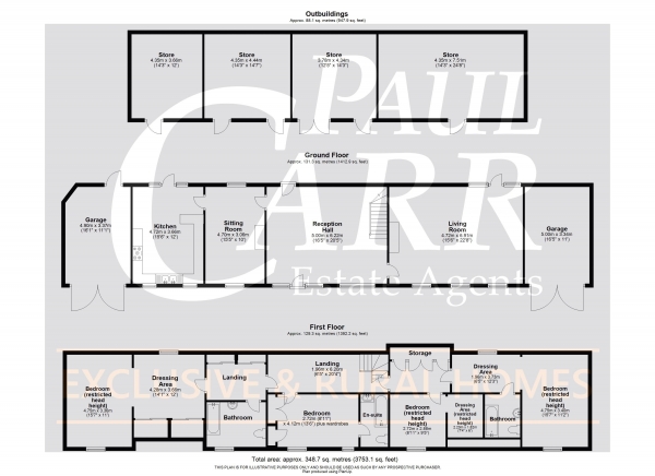 Floor Plan for 4 Bedroom Detached House for Sale in New Hall Drive (off Walmley Road), Walmley, Sutton Coldfield, Walmley, B76, 1QX -  &pound1,250,000