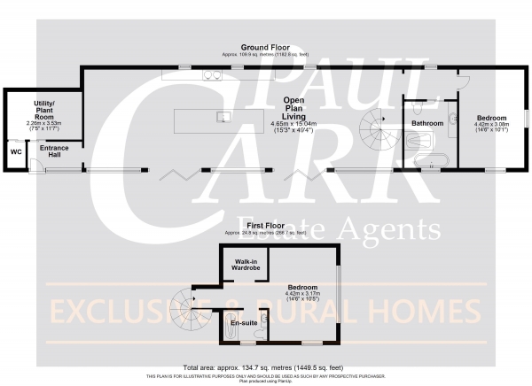 Floor Plan Image for 2 Bedroom Property for Sale in Oak Tree Barn, Bodymoor Green Farm, Kingsbury/Nether Whitaker, B78 2DZ