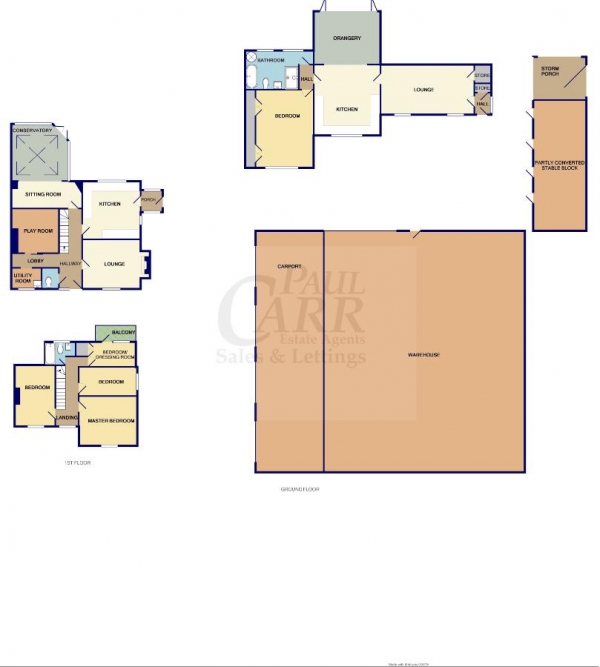 Floor Plan Image for 5 Bedroom Country House for Sale in Flats Lane, Lichfield, WS14 9QQ