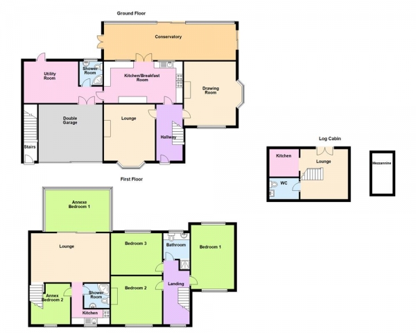 Floor Plan Image for 3 Bedroom Detached House for Sale in Woodland House, Handsworth Drive, Great Barr, Birmingham. B43 6ED