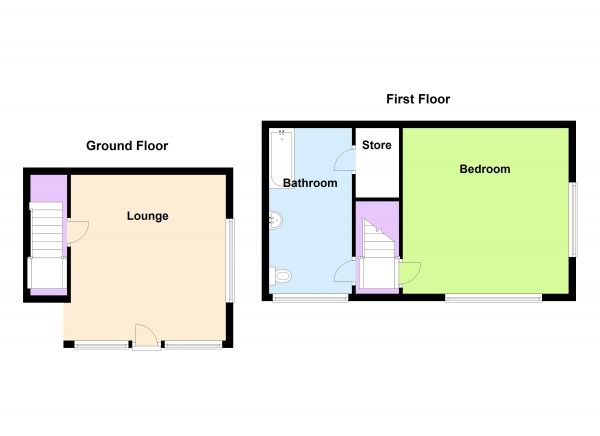 Floor Plan Image for 3 Bedroom Semi-Detached House for Sale in Yew Tree Cottages, Booths Lane, Great Barr , Birmingham B42 2JT