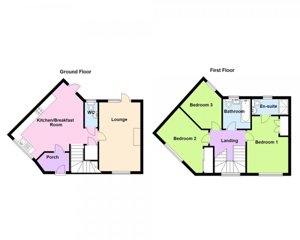 Floor Plan Image for 3 Bedroom Semi-Detached House for Sale in Bluebell Crescent, Great Barr, B42 2FS