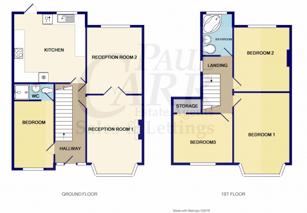 Floor Plan for 4 Bedroom Semi-Detached House for Sale in Walsall Road, Perry Barr, Birmingham. B42 2LT, Perry Barr, B42, 2LT - OIRO &pound330,000