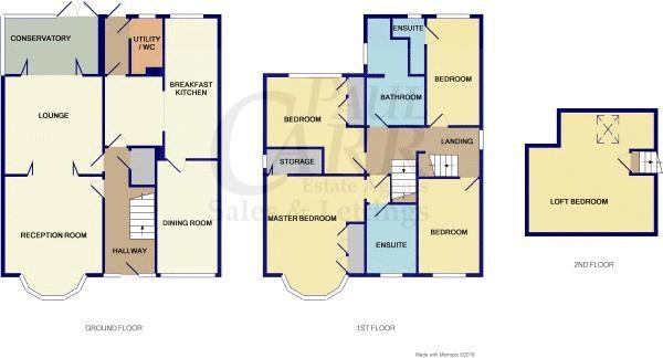 Floor Plan Image for 5 Bedroom Detached House for Sale in Station Road, Great Wyrley, WS6 6LQ