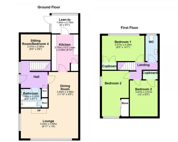 Floor Plan Image for 4 Bedroom Detached House for Sale in Brooklands Avenue, Great Wyrley, WS6 6LG