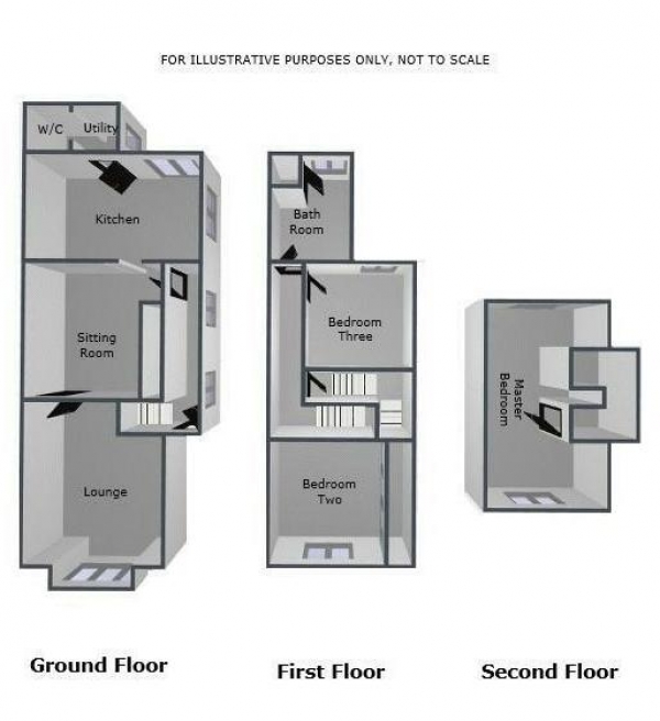 Floor Plan Image for 3 Bedroom Semi-Detached House for Sale in Gorsemoor Road, Heath Hayes, WS12 3HW