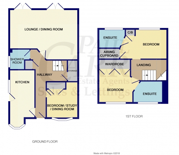 Floor Plan Image for 3 Bedroom Semi-Detached House for Sale in Poplar Road, Great Wyrley, WS6 6HD