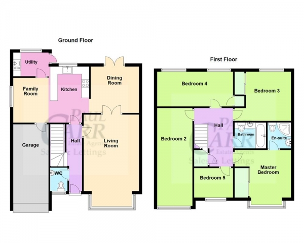 Floor Plan Image for 5 Bedroom Detached House for Sale in Canterbury Way, Heath Hayes, WS12 3YR