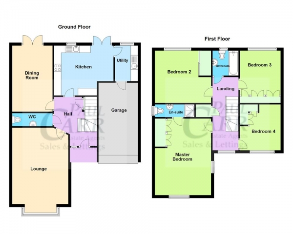 Floor Plan Image for 4 Bedroom Detached House for Sale in New Horse Road, Cheslyn Hay, WS6 7BH