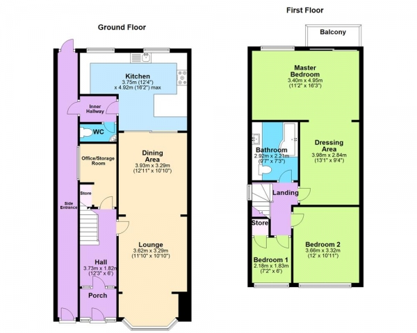 Floor Plan Image for 3 Bedroom Semi-Detached House for Sale in Stafford Road, Cannock, Ws12 4NQ